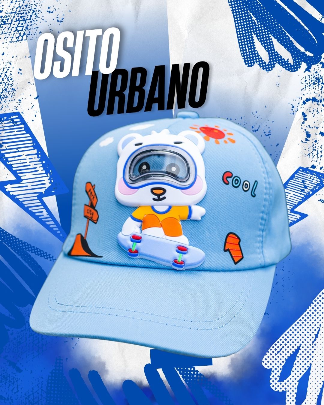Gorra 3D Osito Urbano